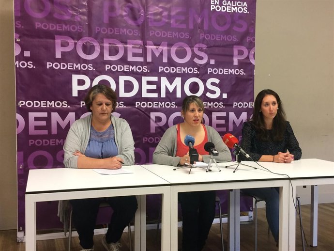Rueda de prensa de Podemos Galicia sobre el conflicto catalán