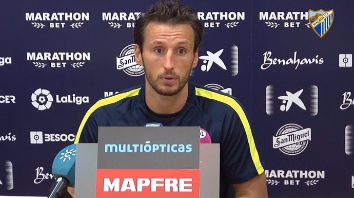 Paul Baysse, jugador del Málaga, en rueda de prensa