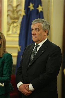 El president del Parlamento Europeu, Antonio Tajani, visita el Congrés