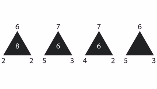 reto matemático triángulos