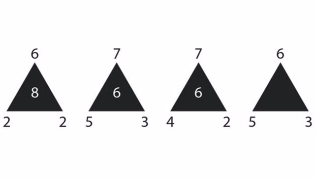 Reto matemático triángulos