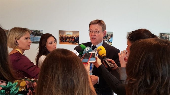 Ximo Puig en Bruselas este martes