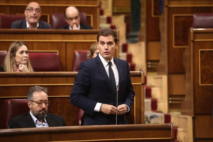 Albert Rivera en la sesión de control en el Congreso