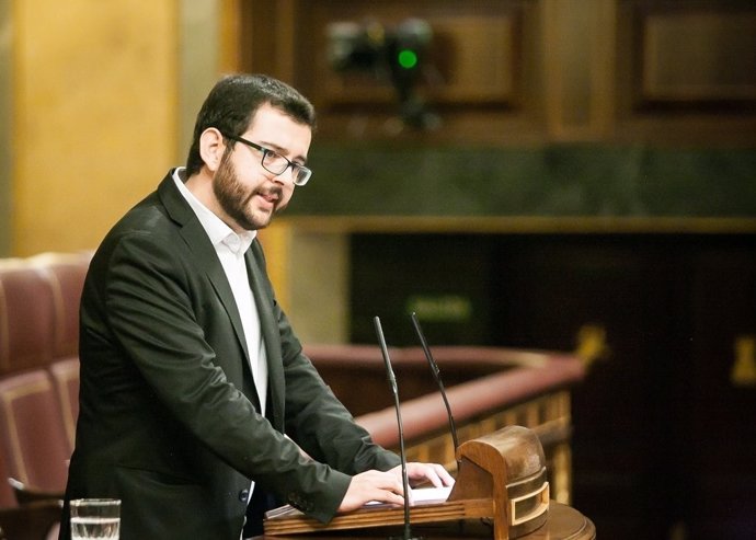 Ignasi Candela, diputado de Compromís, en el Pleno del Congreso