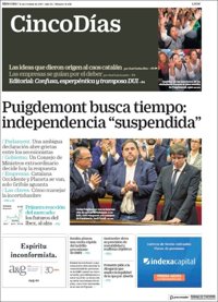 Las portadas de los periódicos económicos de hoy, miércoles 11 de octubre