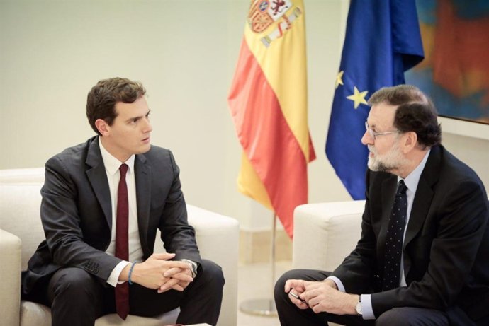 Mariano Rajoy es reuneix amb Albert Rivera a La Moncloa