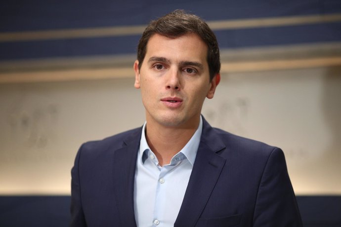 Rueda de prensa de Albert Rivera en el Congreso