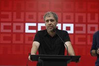Unai Sordo (CCOO) pide al Gobierno foral que "impulse el diálogo social" y no sea "rehén" de sindicatos nacionalistas