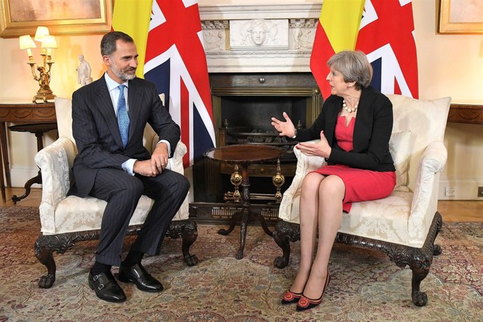 Theresa May i Felip VI 