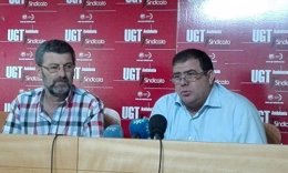 Emilio Terrón y Manuel Jiménez, en rueda de prensa.