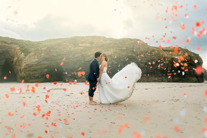 Foto boda paradisiaca