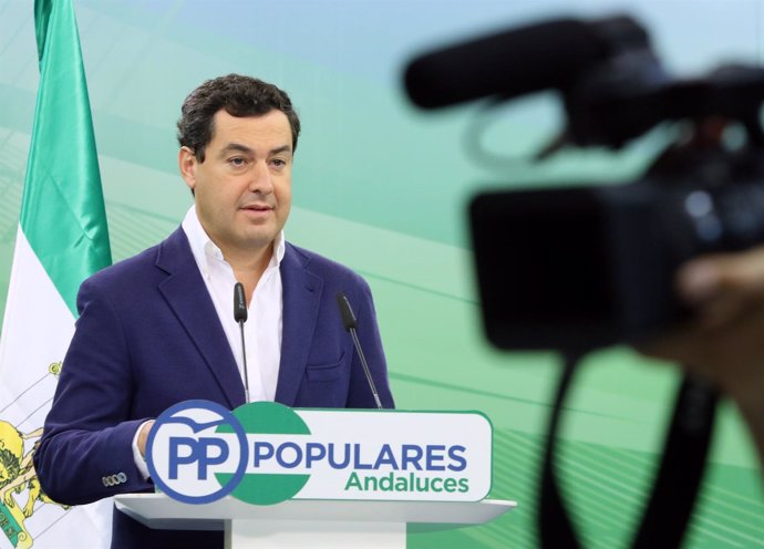 El presidente del PP-A, Juanma Moreno