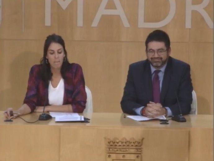 Rita Maestre y Carlos Sánchez Mato