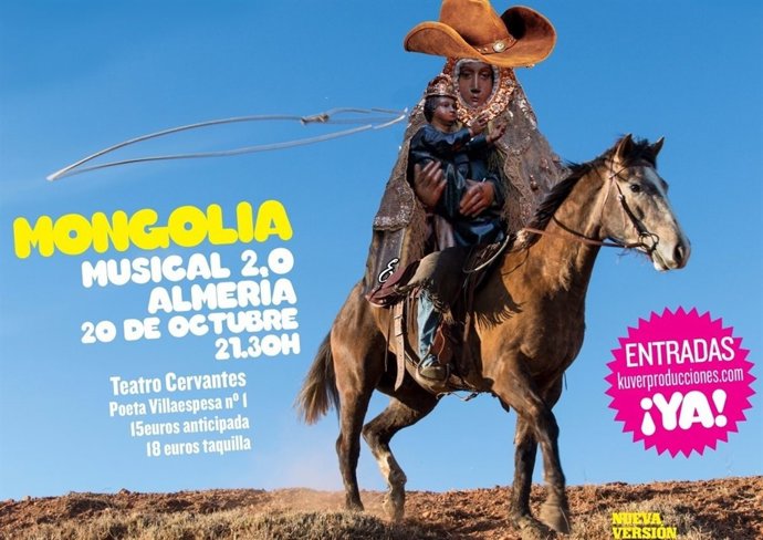 Cartel del musical en el Teatro Cervantes de Almería