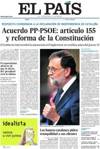 Las portadas de los periódicos de hoy, jueves 12 de octubre de 2017