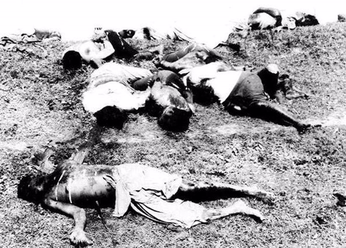 Cuerpos de los haitianos muertos durante la Masacre del Perejil de 1937