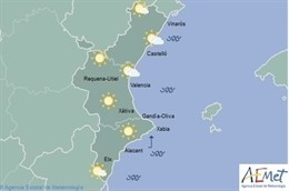 Predicción de Aemet para este jueves 12 de octubre en la Comunitat Valenciana