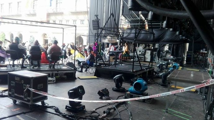 Escenario de la Fuente de Goya de Zaragoza