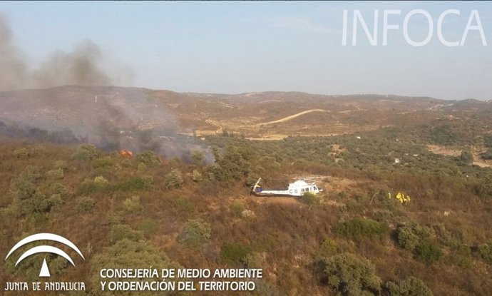 Incendio en El Ronquillo