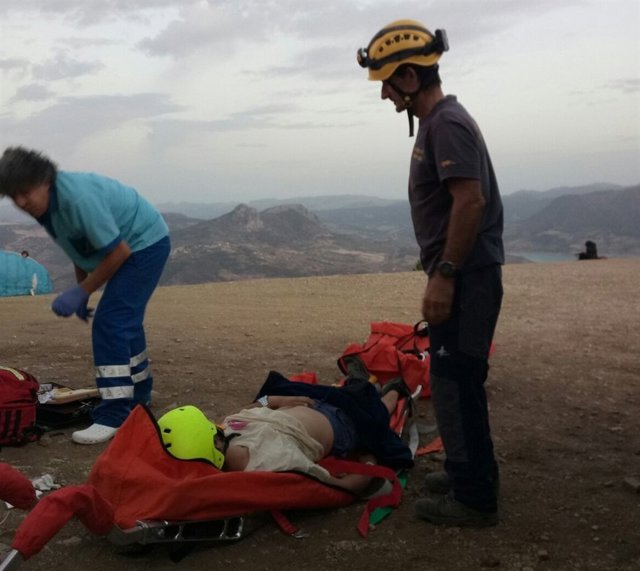 Rescate de un parapentista