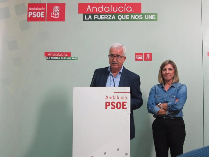 Manuel Jiménez Barrios en rueda de prensa en Cádiz            