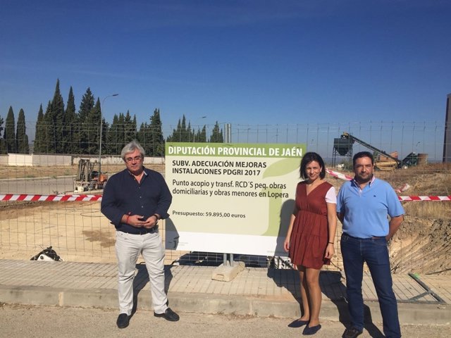 Visita a las obras para la planta RCD