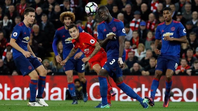 Coutinho en el Liverpool - Manchester United