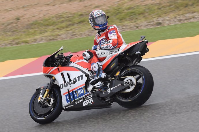 Andrea Dovizioso (Ducati) en Aragón