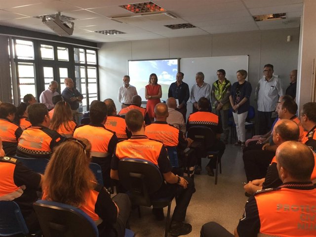 Reunión preparatoria de las jornadas de voluntarios de Protección Civil.