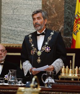 Lesmes durant la seva intervenció  la solemne sessió d'obertura de l'any judicia