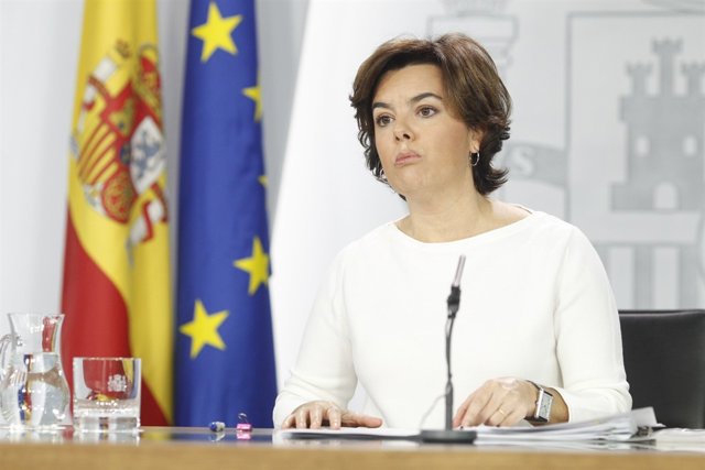 Roda de premsa de Santamaría després del Consell de Ministres
