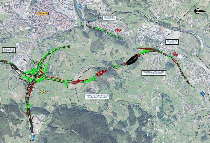 Actuación de Fomento en la A-67 y Sierrapando