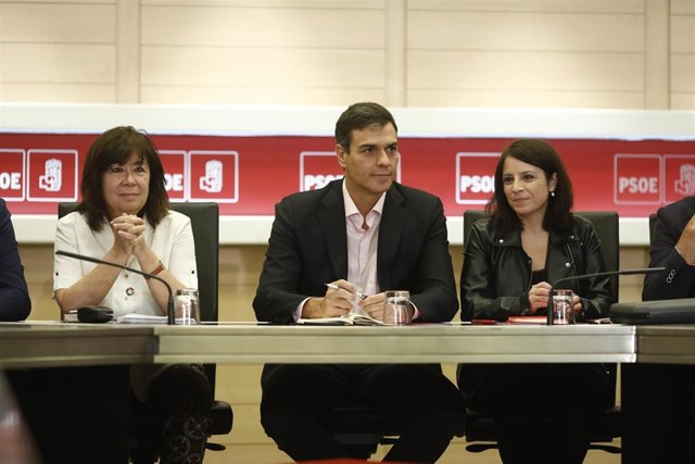 Pedro Sánchez encabeza la reunión de la Comisión Permanente del PSOE en Ferraz