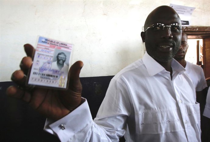 George Weah candidato a la presidencia de Liberia 