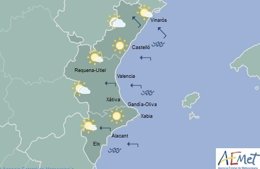 Cielos poco nubosos en toda la región