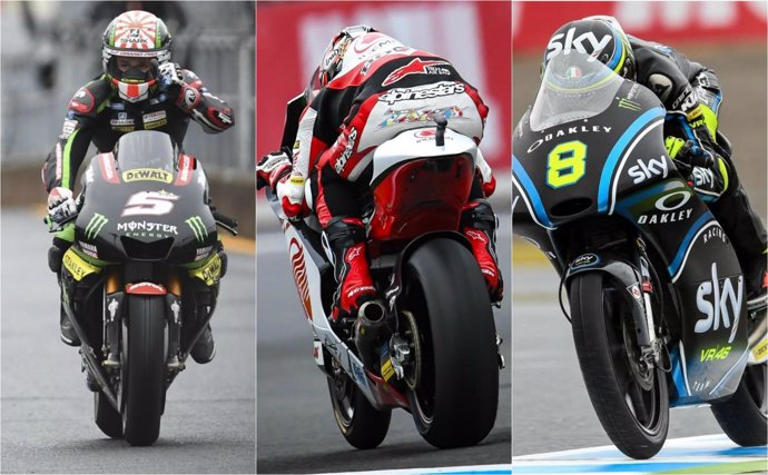 Johann Zarco Takaaki Nakagami Nicolò Bulega Japón