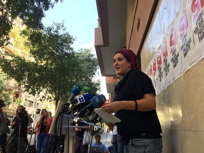 La portaveu del Secretariat Nacional de la CUP, Núria Gibert