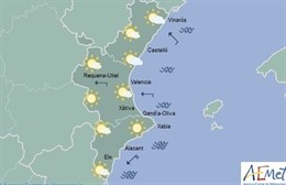 Nubes bajas al inicio del día