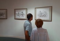 La Biblioteca Regional acoge una exposición de dibujos sobre 'Don Quijote' del polaco Wojciech Siudmak