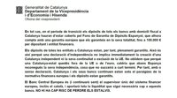 Un documento del Govern: una DUI "no implica inmediatamente" una Catalunya independiente