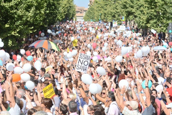 Manifestación sanitaria en Granada