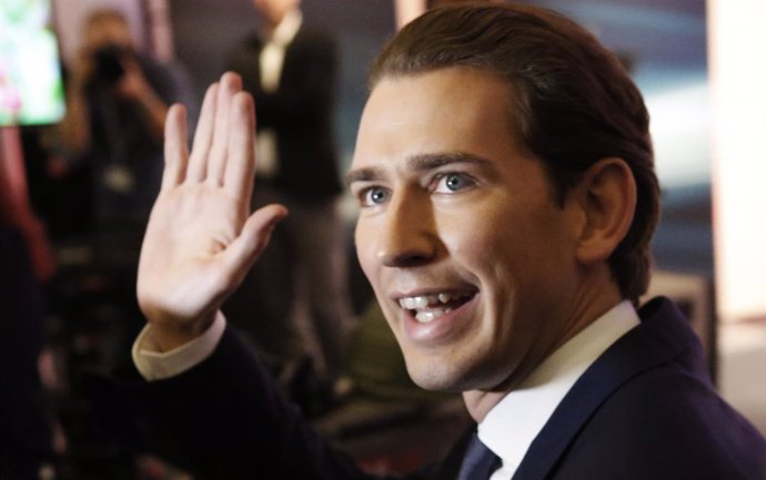 El líder del Partido Popular de Austria (ÖVP), Sebastian Kurz