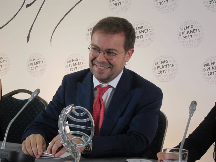 Javier Sierra, en rueda de prensa tras ganar el Premio Planeta                 