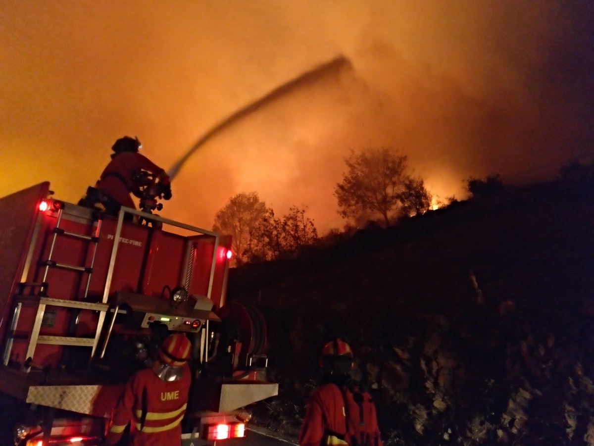 Fotos y vídeos de los incendios en Galicia y Asturias