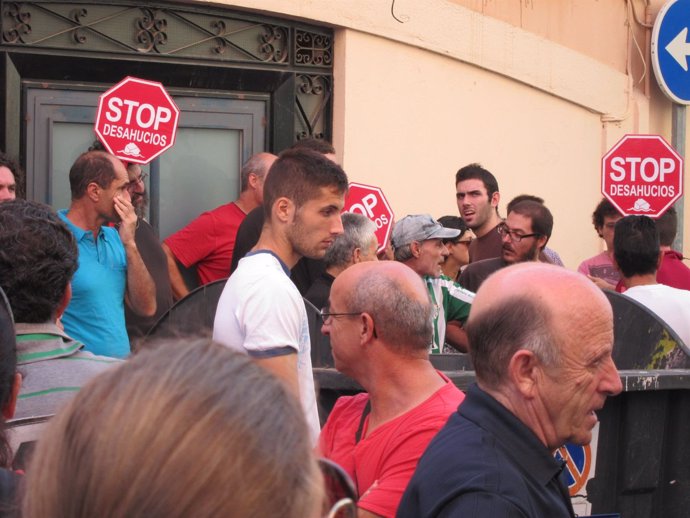 Paralización de un desahucio en Almería 