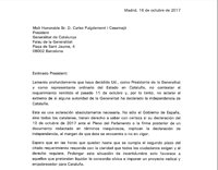 Rajoy dice a Puigdemont que aún puede evitar el 155: "Si no será el único responsable de aplicar Constitución"