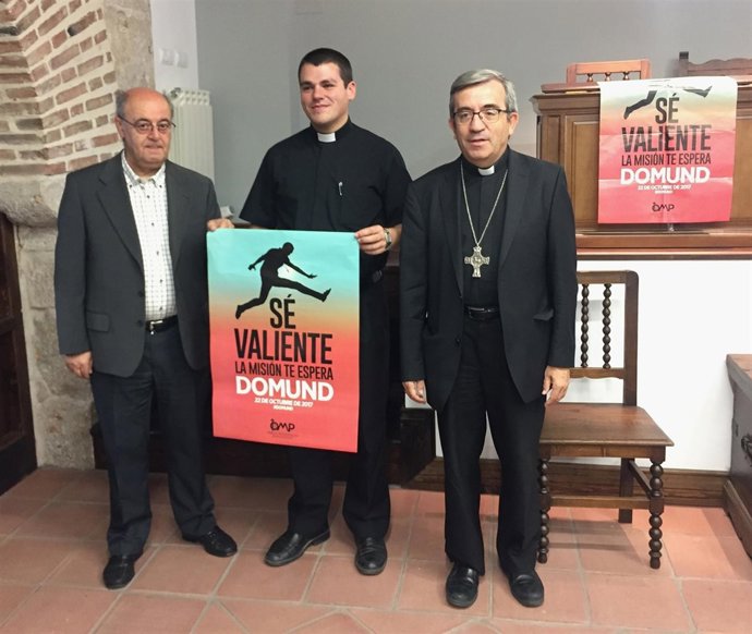 Gómez, Francisco Casas y Argüello, en la presentación del Domund 2017