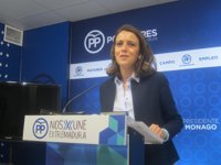 El PP extremeño considera que la Junta "tiene poca voluntad" en sacar adelante los Presupuestos de la Comunidad Autónoma