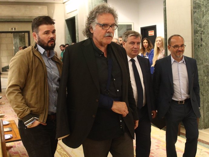 Rufián, Tardà, Xuclà y Campuzano