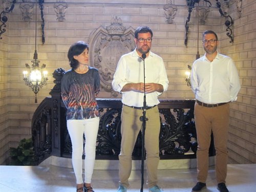 Antònia Martín, Antoni Noguera y José Hila